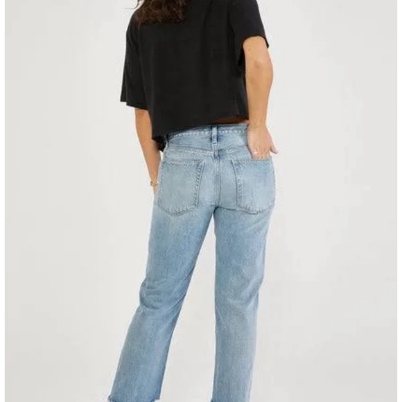 ÉTICA Rhea Midrise Straight Crop - Still Water Jeans Size 25